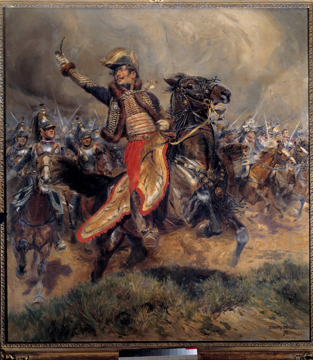 ナポレオン戦争：「7月6日にワグラムで戦死したラサール伯爵アントワーヌ・シャルル将軍（1775-1809）の最後の投稿 作： ジャン・バプティスト・エドゥアール・ディテール