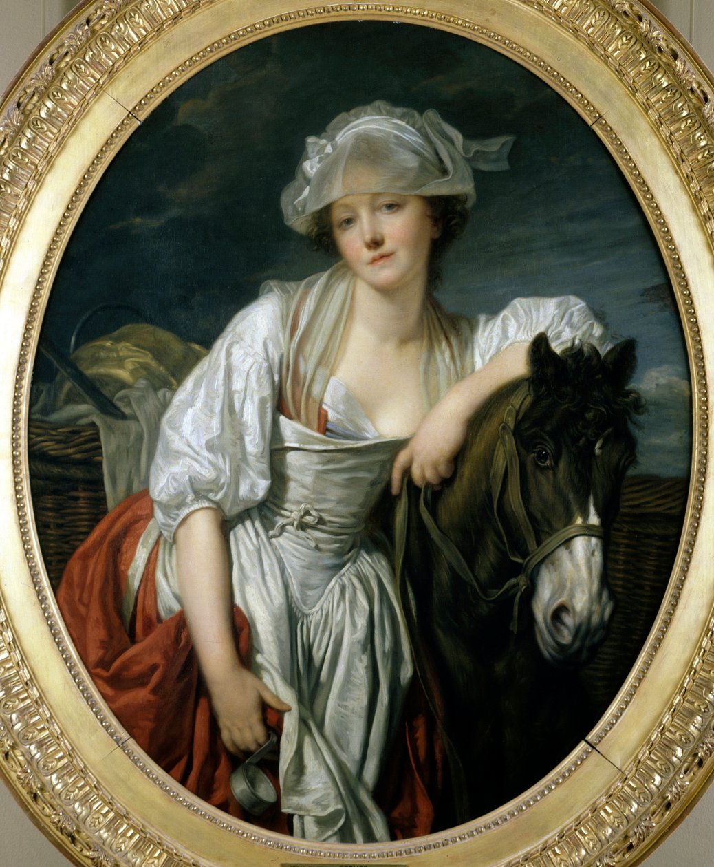 La la laitiere ジャン・バティスト・グルーズ（1725-1805）の絵画 18世紀 日。1,06x0,86 m パリ、ルーヴル美術館 作： ジャン・バプティスト・グレーズ