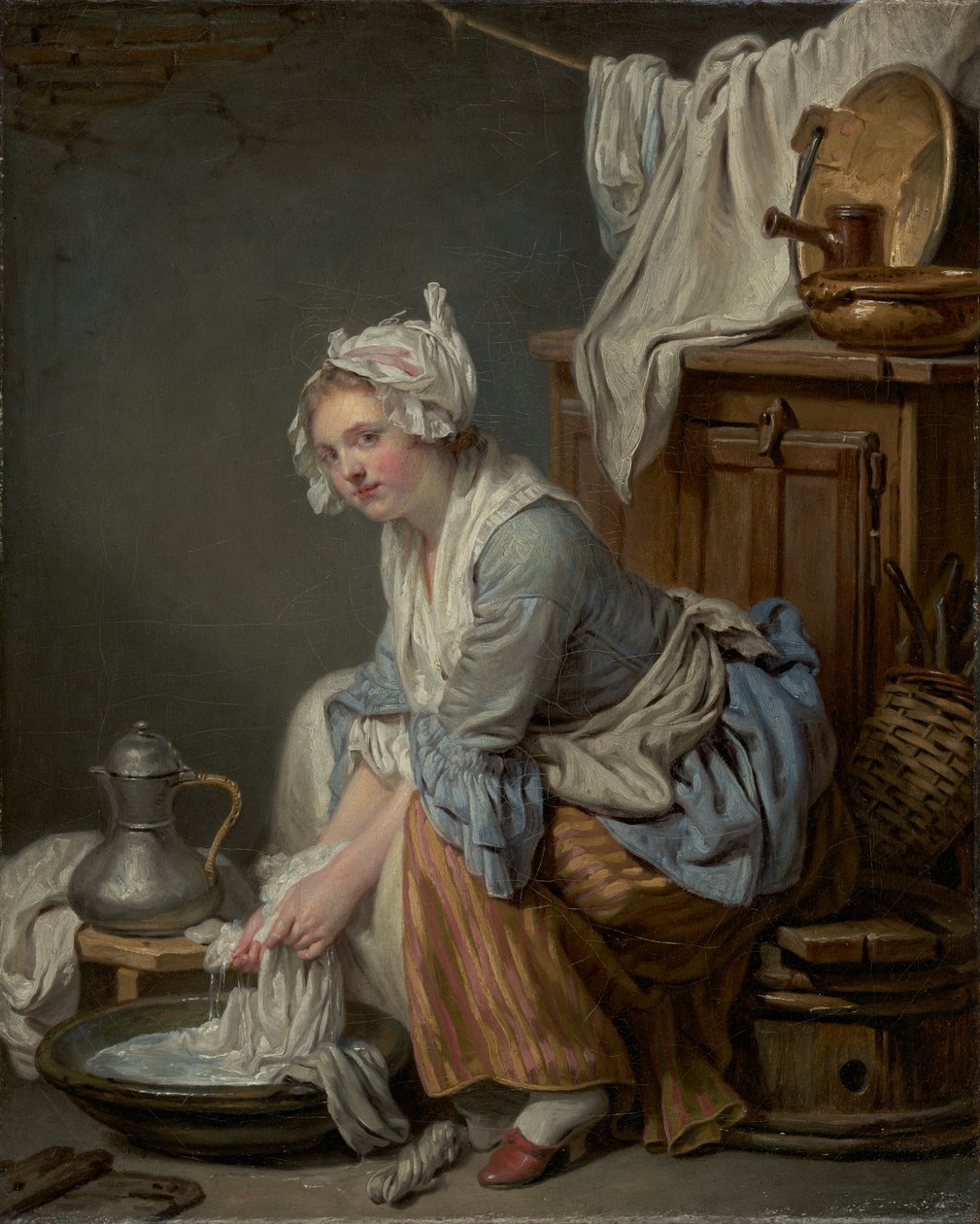 Laundress 作： ジャン・バプティスト・グレーズ