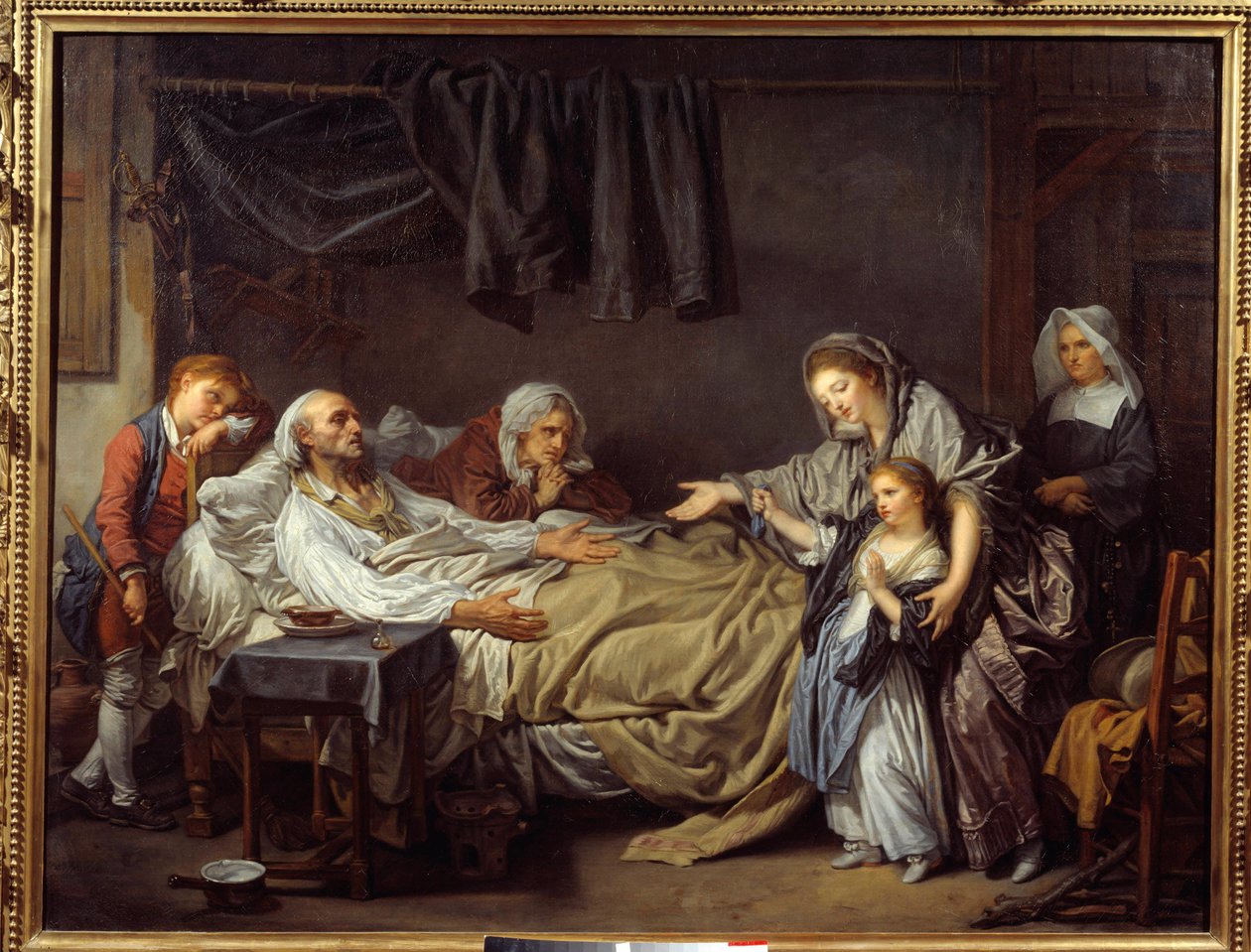 慈愛に満ちた女性ジャン・バティスト・グルーズ（1725 -1805）の絵画 作： ジャン・バプティスト・グレーズ