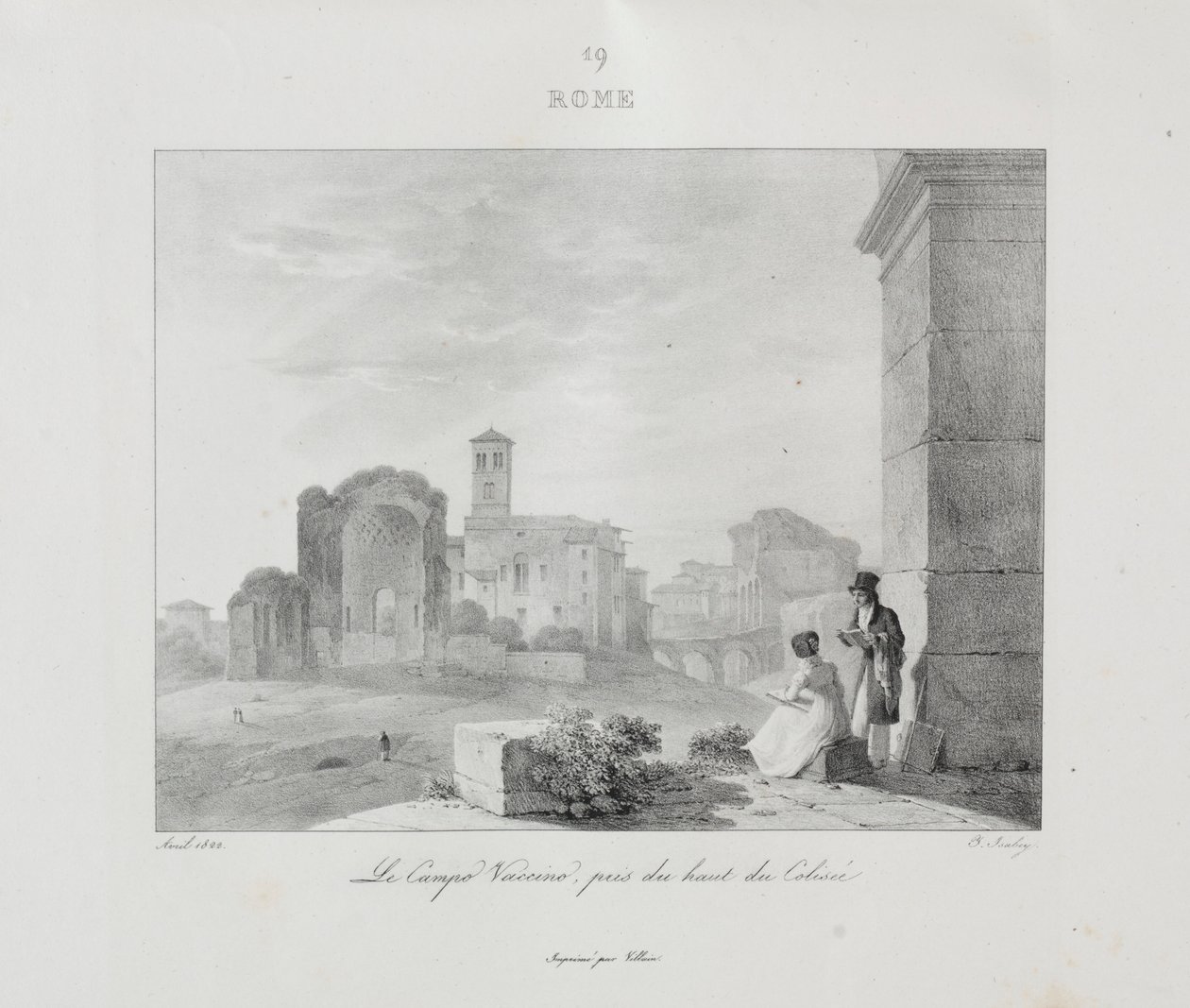 1822年、1833年のイタリア旅行。 作： ジャン＝バティスト・イザベイ