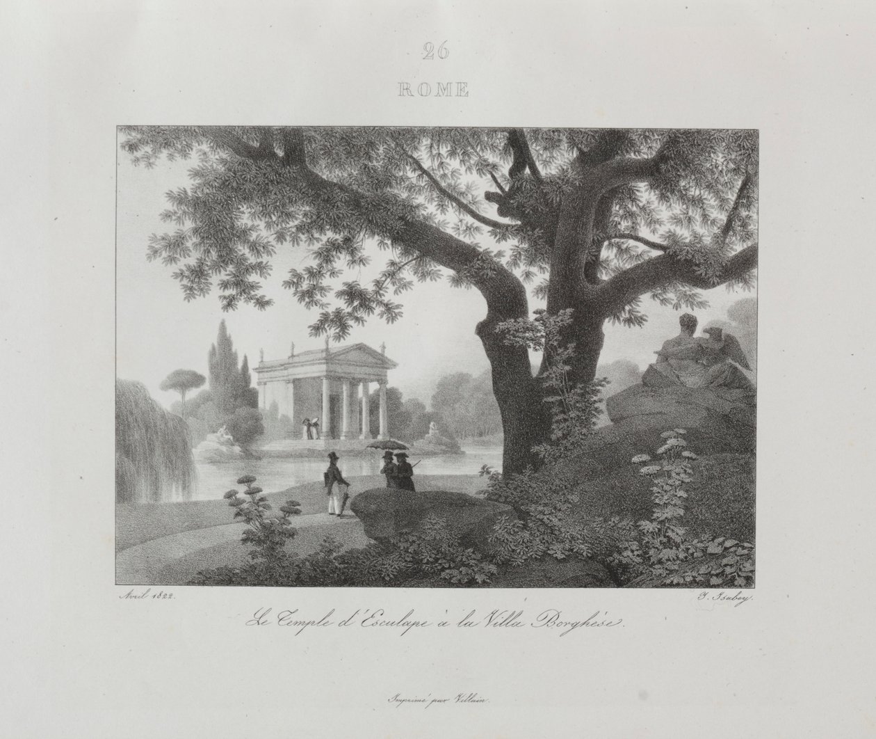 1822年、1833年のイタリア旅行。 作： ジャン＝バティスト・イザベイ