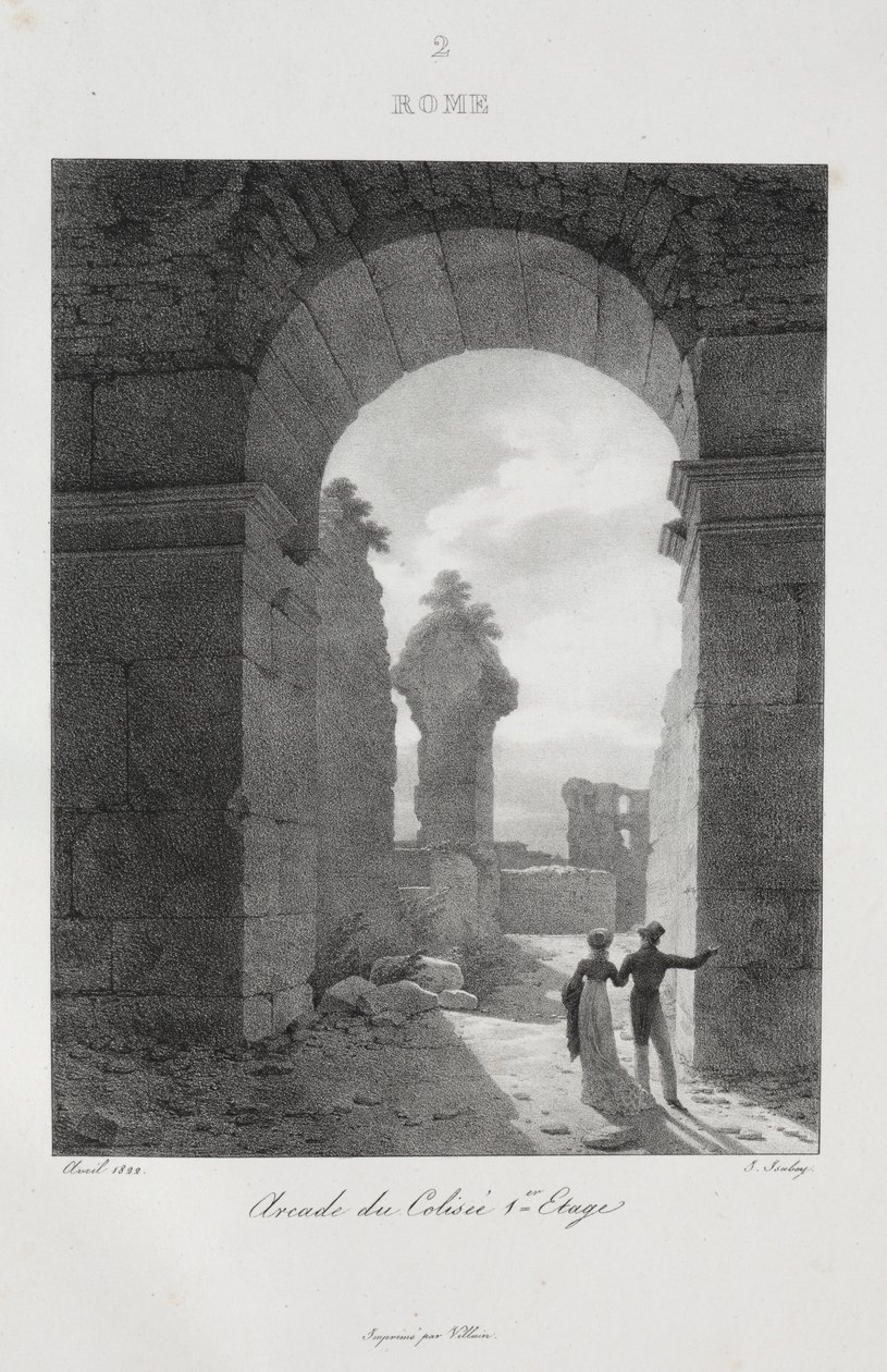 1822年、1833年のイタリア旅行。 作： ジャン＝バティスト・イザベイ