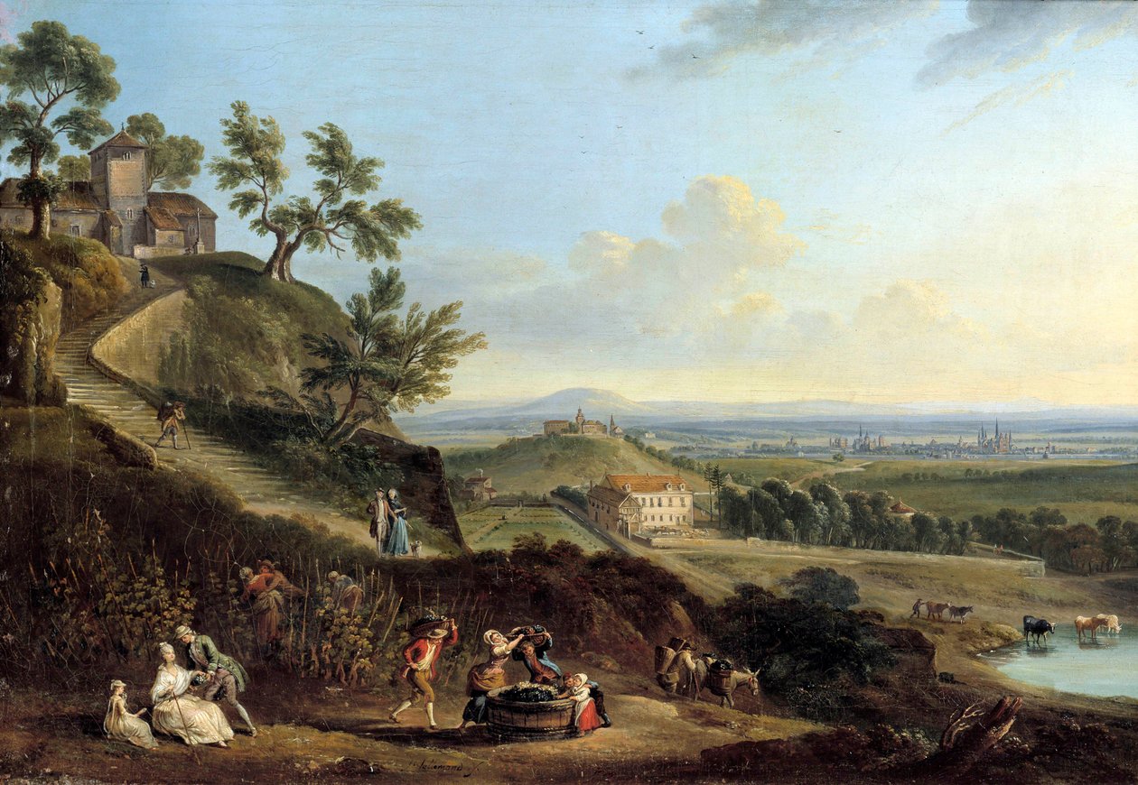 ジャン・バティスト・ラレマン（1710-1803）の風景画 作： ジャン・バプティスト・ラレマンド