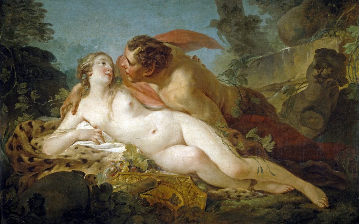 ピエール・ジャン＝バティスト・マリー（1714-1789）の「ジュピターとアンチオピ」。 作： ジャン・バプティスト・マリー・ピエール