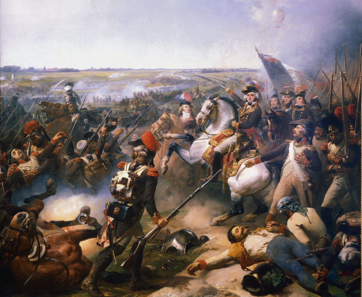 1794年6月16日19世紀のフルーラスの戦い 作： ジャン・バプティスト・モーザイッセ