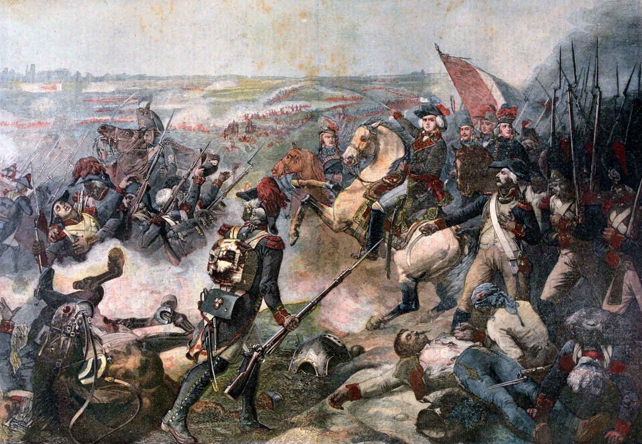 1794年6月26日、フルーラスの戦い、1892年 作： ジャン・バプティスト・モーザイッセ