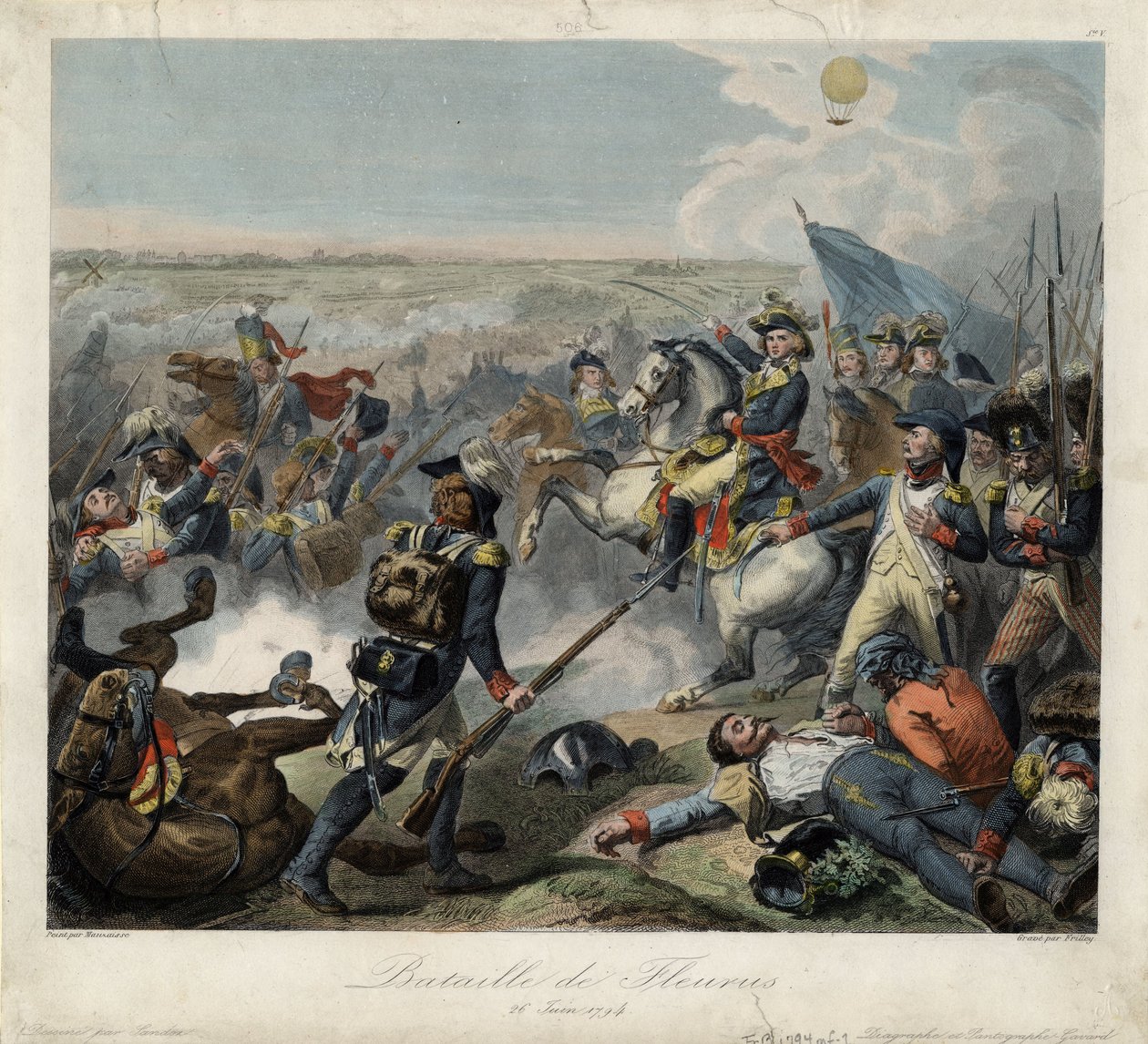 1794年6月26日、1795年のフルーラスの戦い 作： ジャン・バプティスト・モーザイッセ