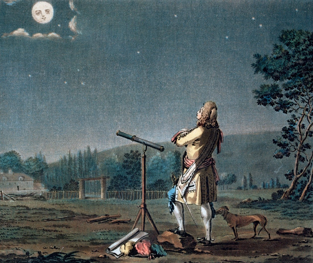 Bernard le Bovier de Fontenelle contemplating the plurality of worlds, 1791.     1148613   ja       japanese Successfully Translated  Original: A View of Rome from Santa Maria del Priorato Translat: A View of Rome from Santa Maria del Priorato 1217929 ja j 作： ジャン・バプティスト・モレ