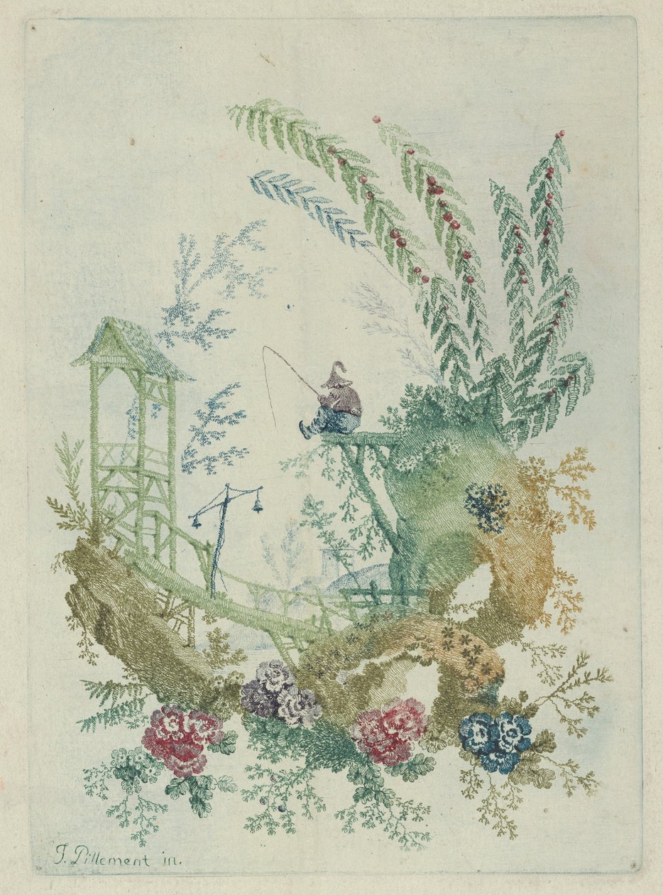 Nouvelle Suite de Cahiers de Dessins Chinois の装飾デザイン、1790 年代。 作： ジャン・バプティスト・ピレメント