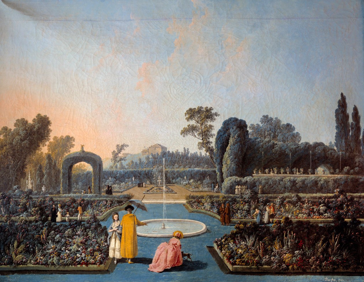 リスボンのベンフィカ庭園の眺め ジャン・ピルマン（1728-1808）の絵画 1785年 パリ、装飾美術 作： ジャン・バプティスト・ピレメント