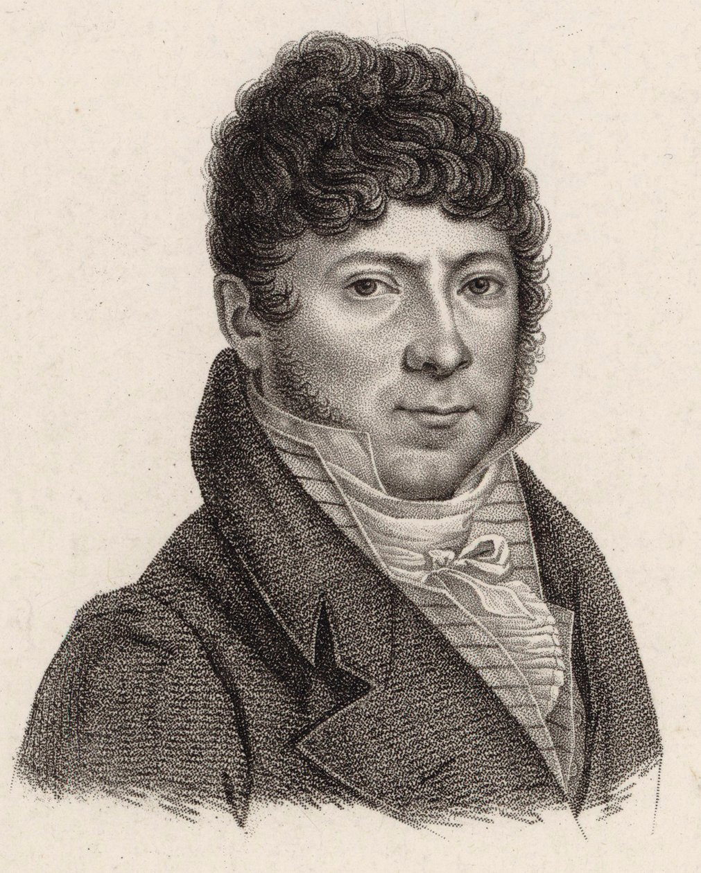 ヴァイオリン奏者で作曲家のフィリップ・リボンの肖像 1775-1838 , 1810. 作： ジャンバティストポンスランバート