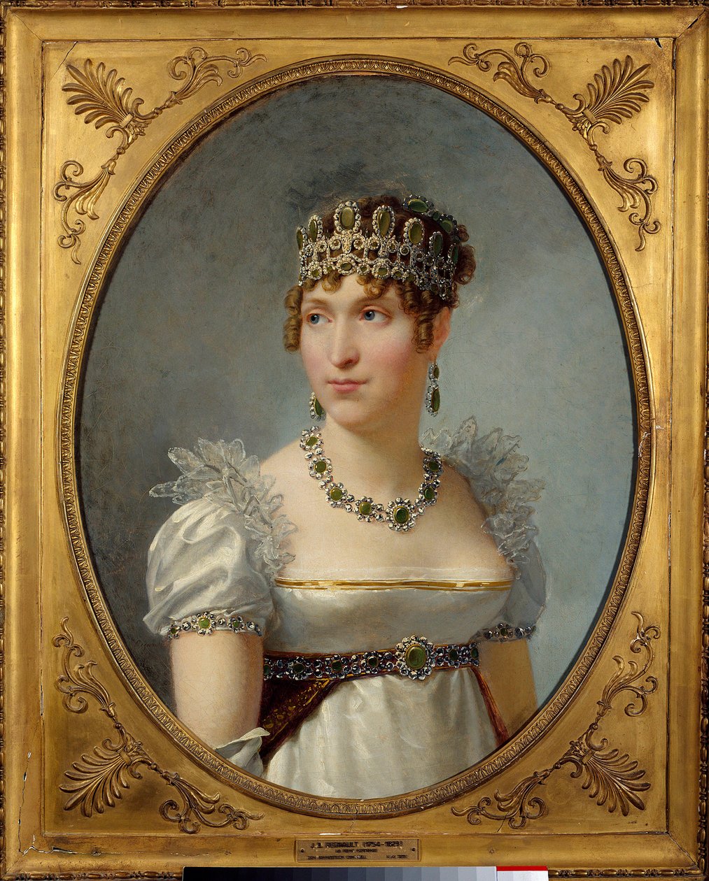 王妃オルタンス・ド・ボーアルネ（1783-1837）の肖像 オランダ王妃、ルイ・ボナパルトの妻 皇太子妃ジョゼフィーヌ・ド・ボーアルネの娘であり、後のナポレオン3世の母。ジャン・バティスト・レグノー（1754-1829）による絵画 1810年 日 作： ジャン＝バプティスト・レグノー