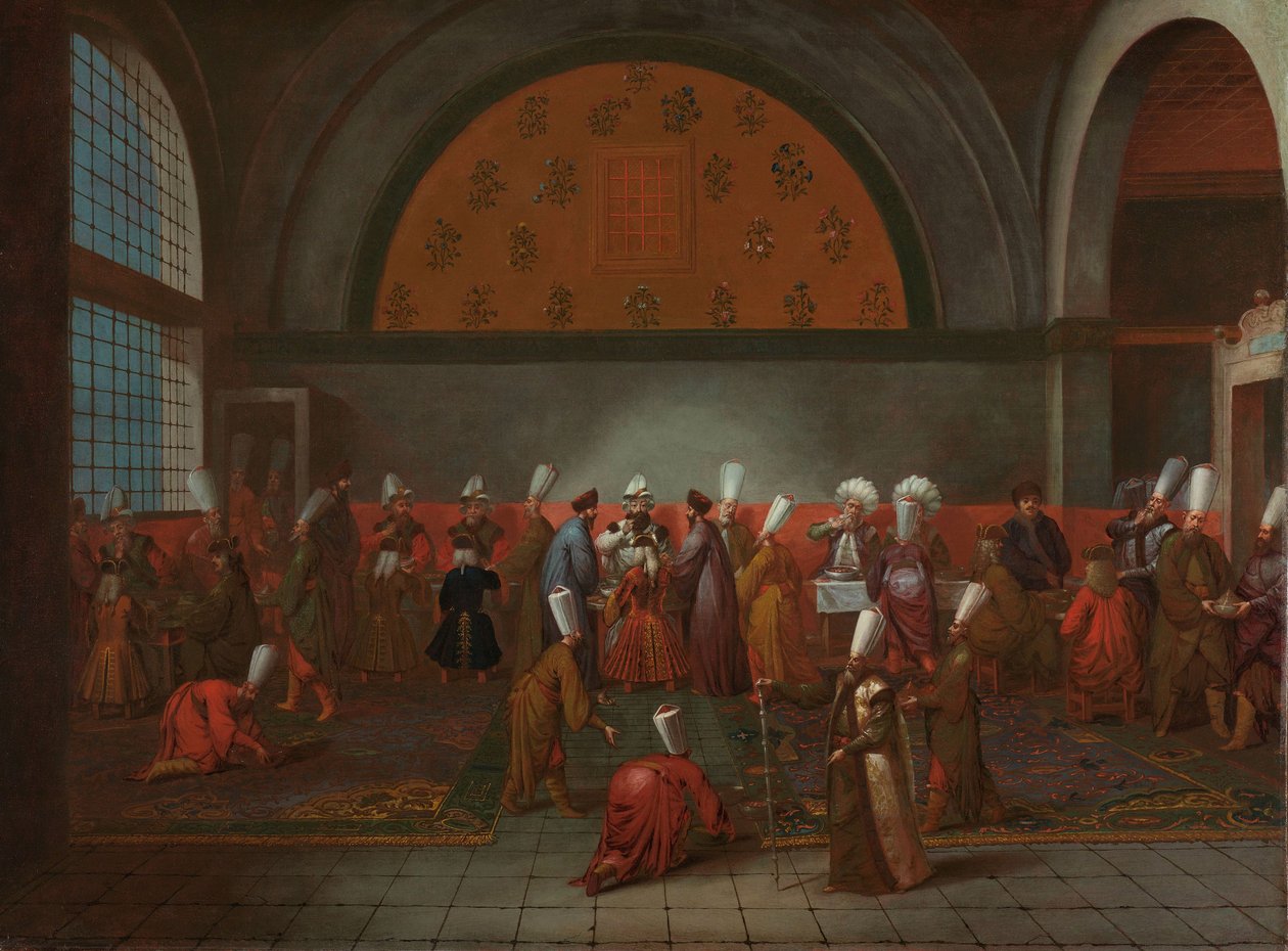 Cornelis Calkoen大使に敬意を表しての食事、1727〜30年頃 作： ジャン・バプティスト・ヴァンモア