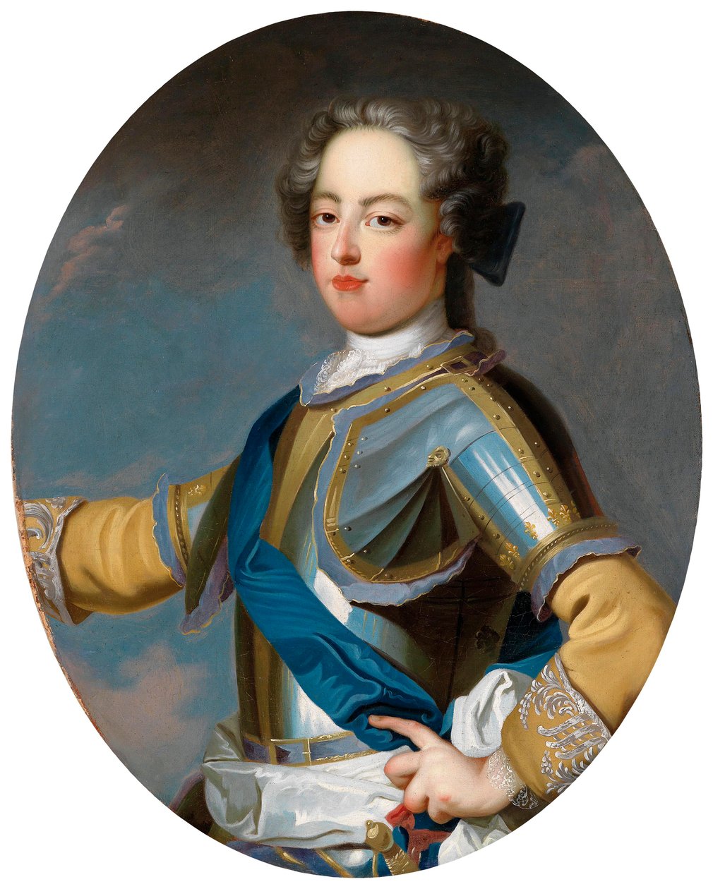 ルイ15世1710〜1774年、1720年代の王の肖像 作： ジャン・バプティスト・ヴァン・ルー
