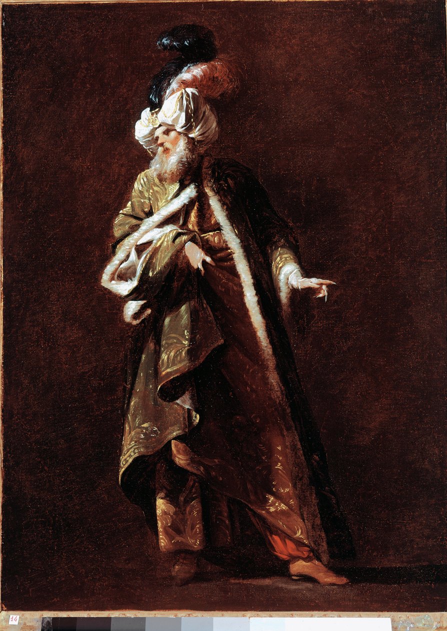 大モスクのイマン ジャン・バルボー（1718-1762）の絵画 1748年 Sun. 66x49 cm パリ、ルーヴル美術館 作： ジャン・バルボー