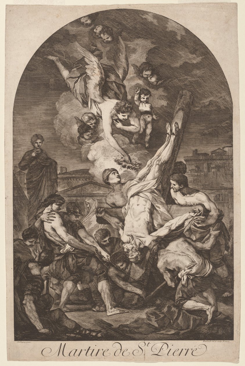 Martire de St.Pierre 「聖ペテロの殉教」1750年代頃。 作： ジャン・バルボー
