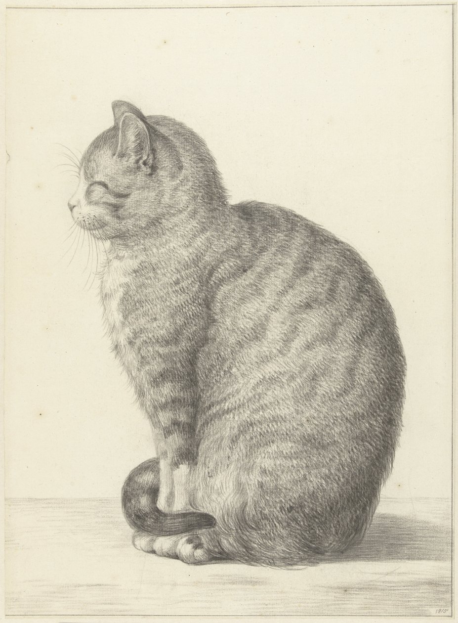 猫のデッサン 🐾 猫の日過ぎちゃったけど、描きかけだったタイルを仕上げまし