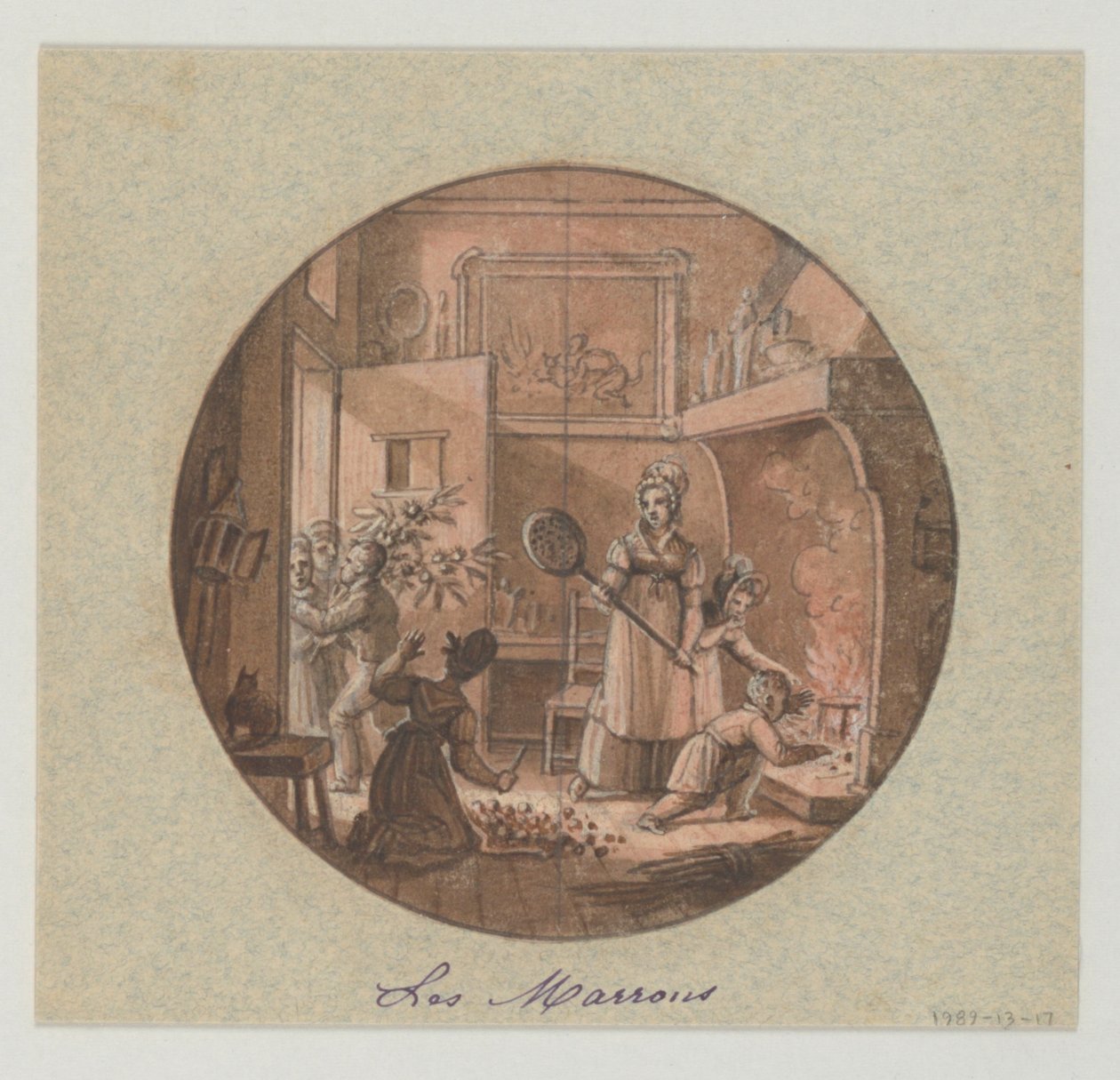 Design for a Painted Porcelain Plate, Les Marrons (Chestnuts) for the Service des Objets de Dessert (Dessert Service)   1260695   ja       japanese Successfully Translated  Original: Nahum Translat: Nahum 1245184 ja japanese Successfully Translated Origina 作： ジャン・チャールズ・デベリー