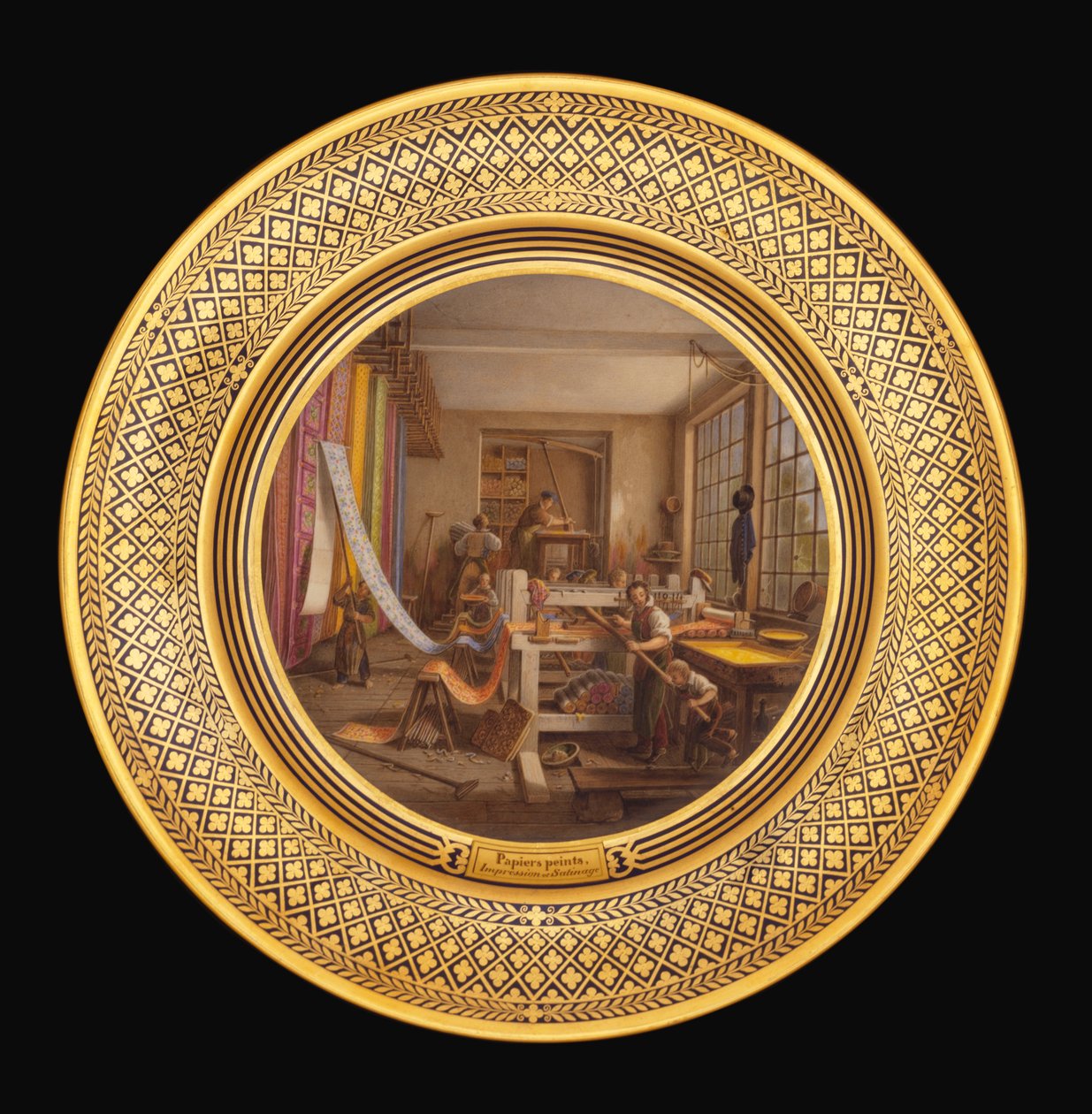 ウォールペーパー、c.1820-35 作： ジャン・チャールズ・デベリー