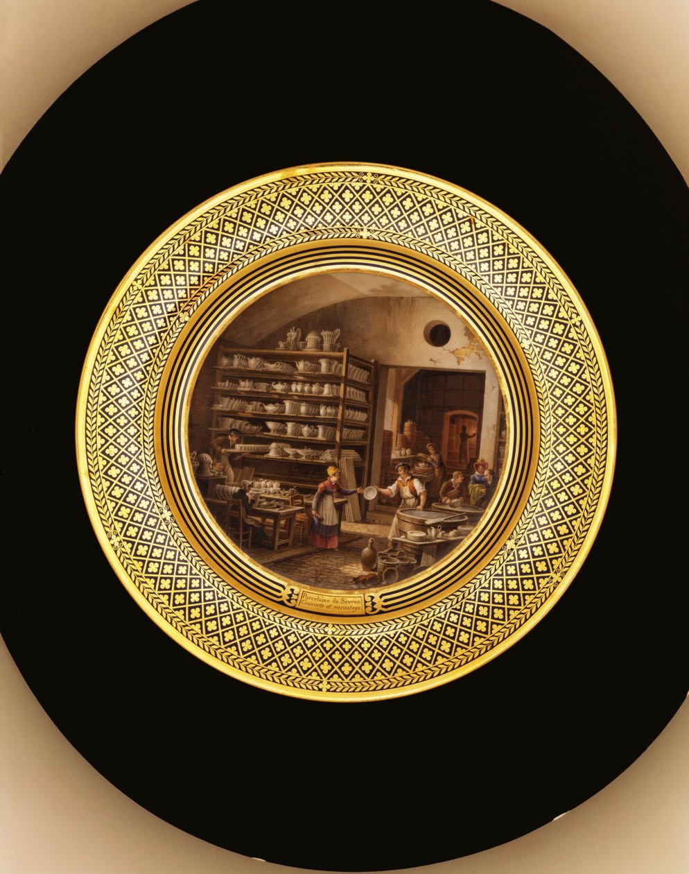 セーブルの磁器、1820-35年頃（磁器 作： ジャン・チャールズ・デベリー