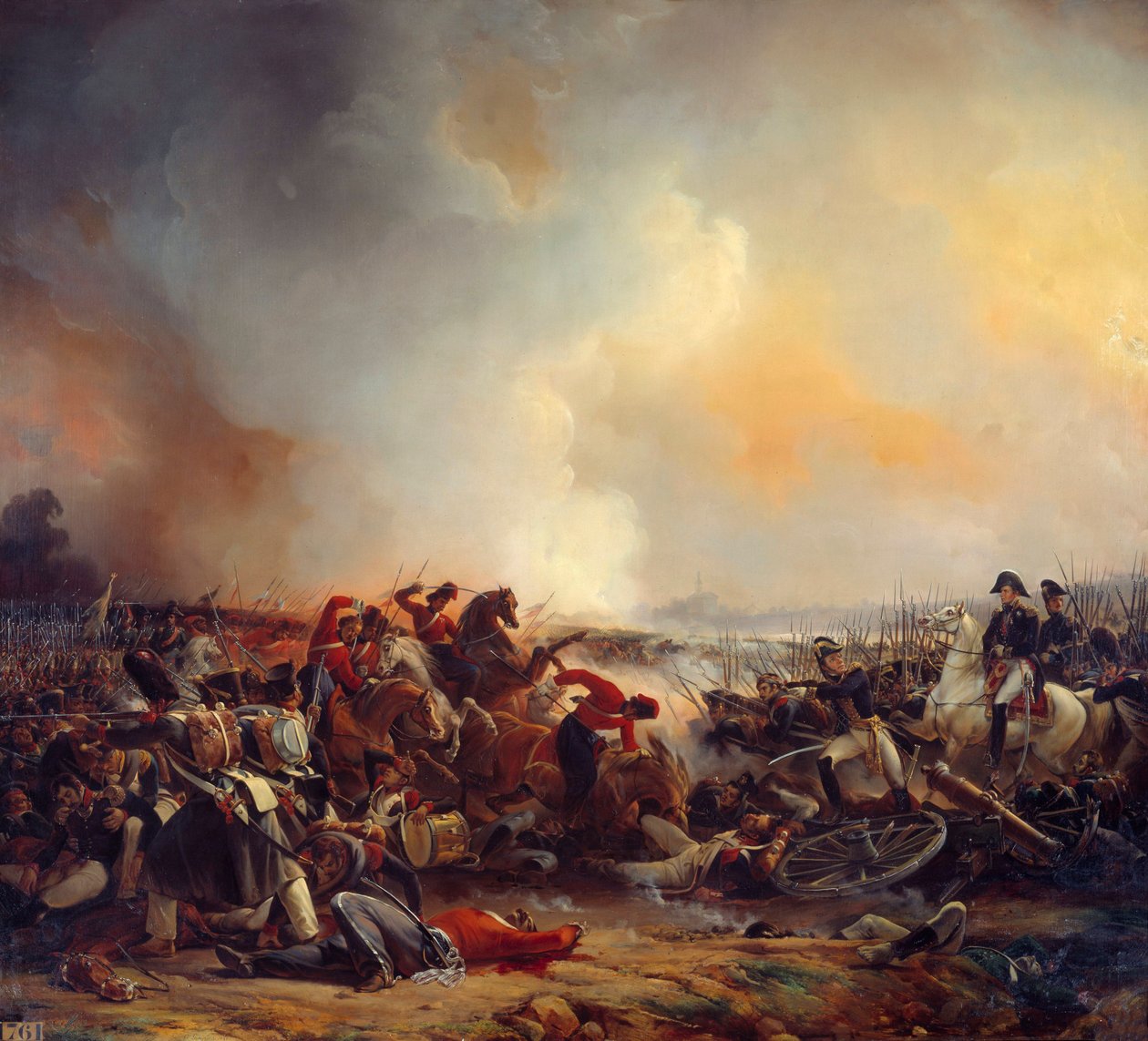 1812年8月18日のポロツクの戦い ジャン・シャルル・ラングロワ（1789-1870）の絵 1838年 日2,33×2,56メートル 作： ジャン＝シャルル・ラングロワ