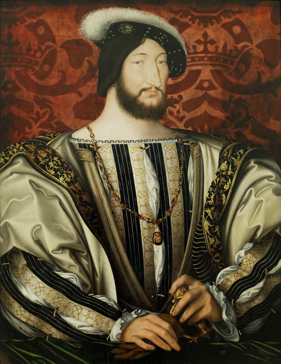 フランス語：フランソワ・イエール（1494-1547）フランス王 フランシス1世（1494-1547）フランス王 作： ジャン・クルーエ