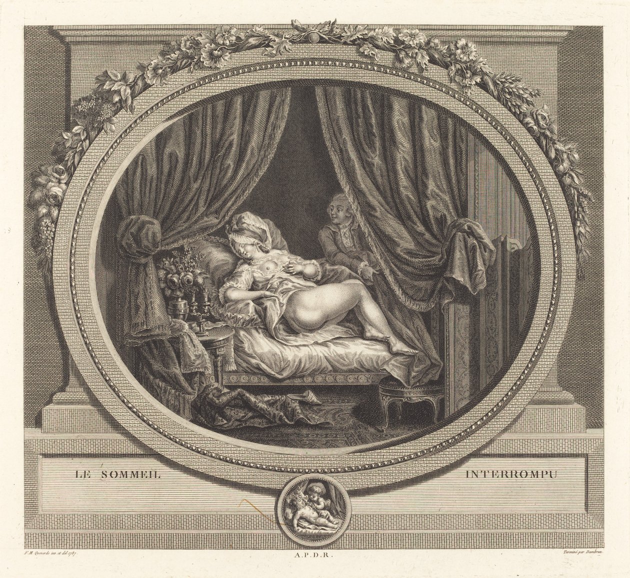 中断された睡眠 作： Francois Marie IsidoreQueverdoの後のJeanDambrun