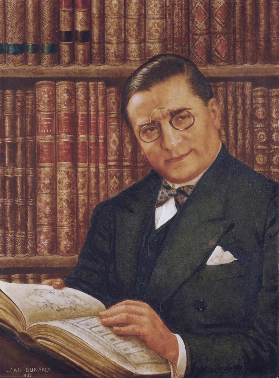 ジャン・デュナン（1877-1942）作「アルマン・アルベール・ラトー、彼の書斎にて 作： ジャン・デュナン