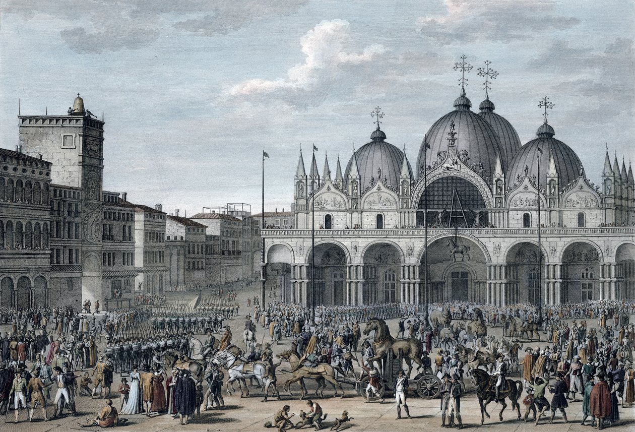 フランス人のヴェネツィア入国、フロレアル、年1797年5月5日 作： ジャン・デュプレシス・ベルトー
