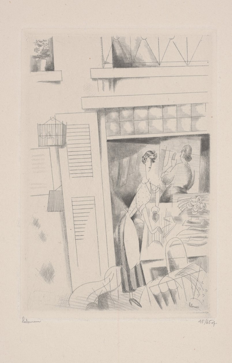 The Laundress 作： ジャン・エミール・ラブルール