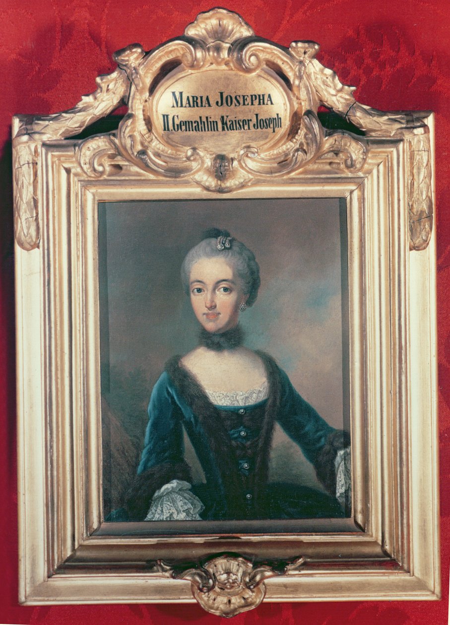 ジョセフ2世（1741-90）神聖ローマ皇帝のバイエルン州の2番目の妻のマリアジョセファ 作： ジャン・エティエンヌ・リオタード