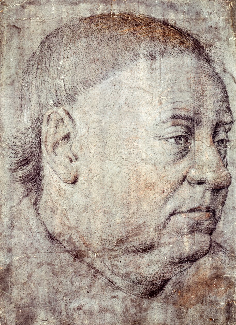 ジャン・フーケによるシャルル7世宰相ギヨーム・ジュヴネル・デ・ウルサンの肖像画（1415年頃-1481年頃） 作： ジャン・フーケ