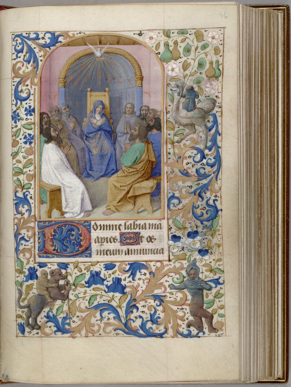 ペンテコステ書、1450-1499 作： ジャン・フーケ