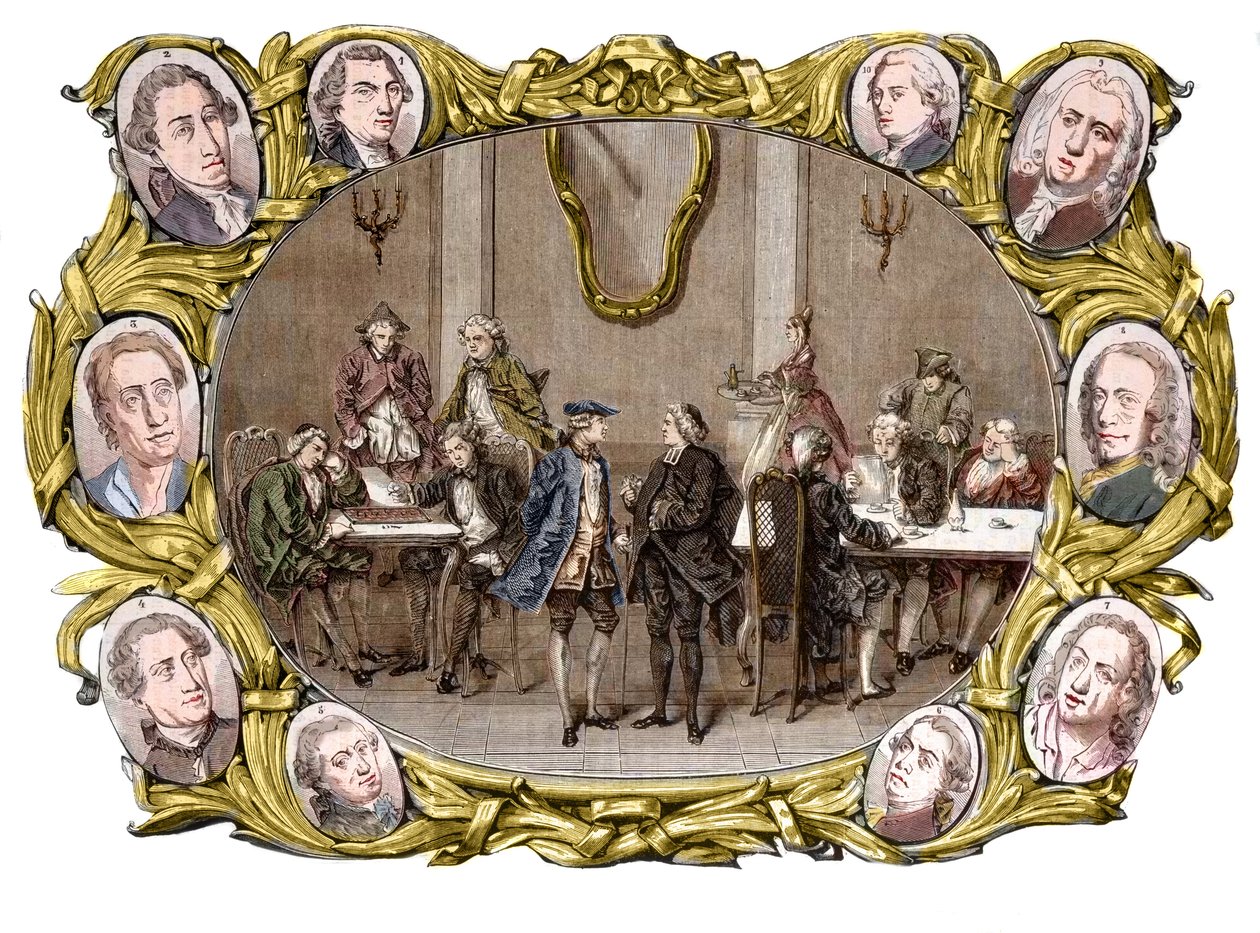 Paris - Das Café Procope im 18. Jahrhundert von Jean Francois Badoureau