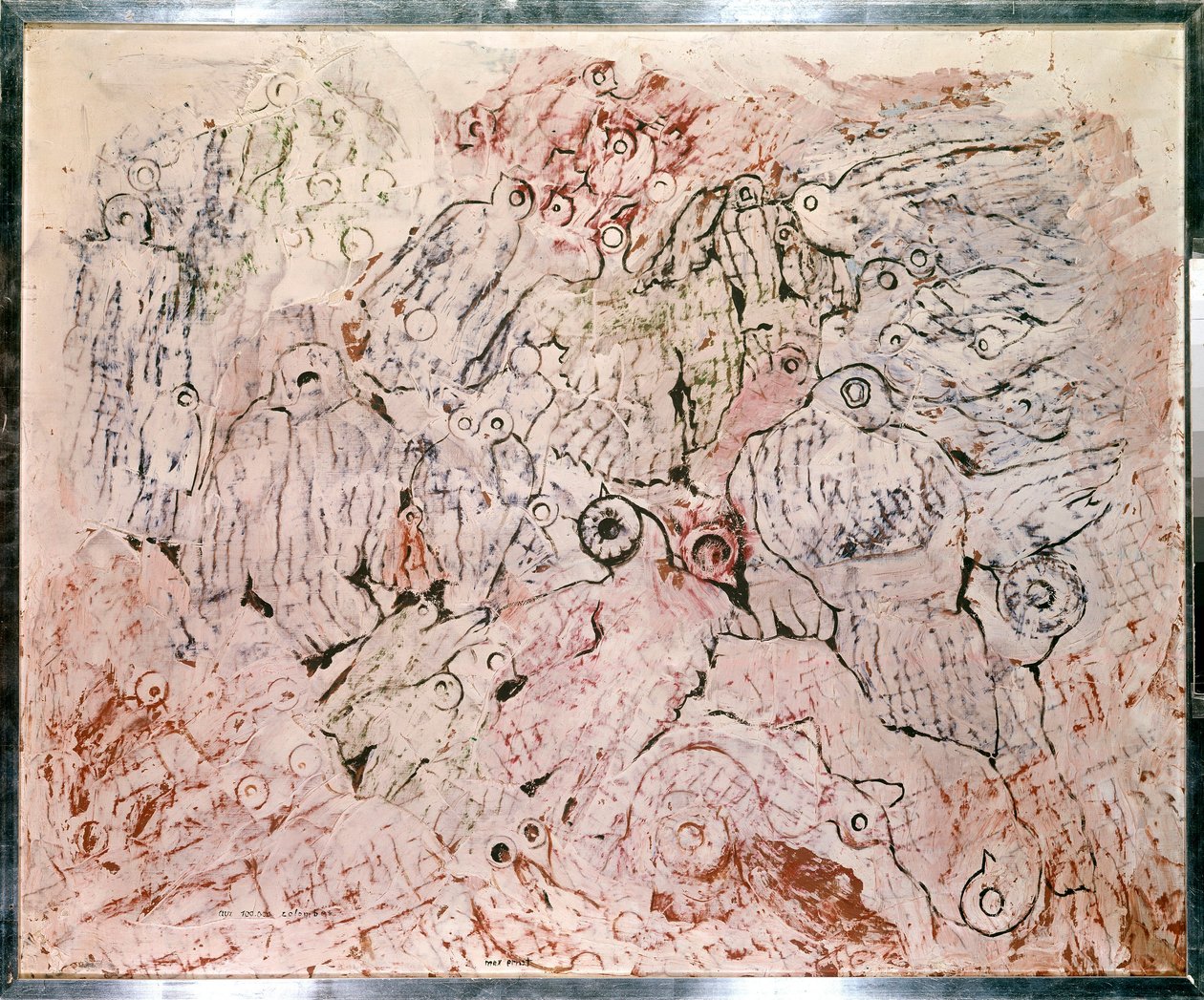 マックス・エルンスト（1891 - 1976）による100,000羽の鳩の絵へ 作： ジャン・フランソワ・ガルネレー