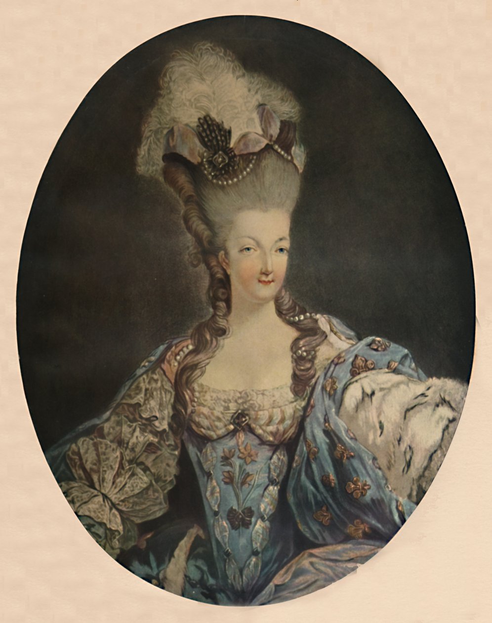 マリーアントワネット、フランスの女王、1777年、1913年 作： ジャン・フランソワ・ジャニネット