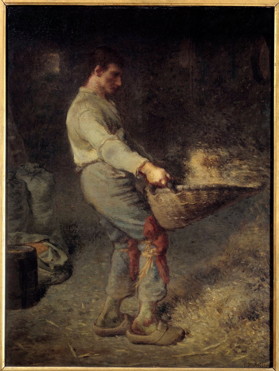 Le vanneur ジャン・フランソワ・ミレー（1814-1875）の絵画 1868年 日 0,79x0,58 m パリ、オルセー美術館 作： ジャン・フランソワ・ミレー