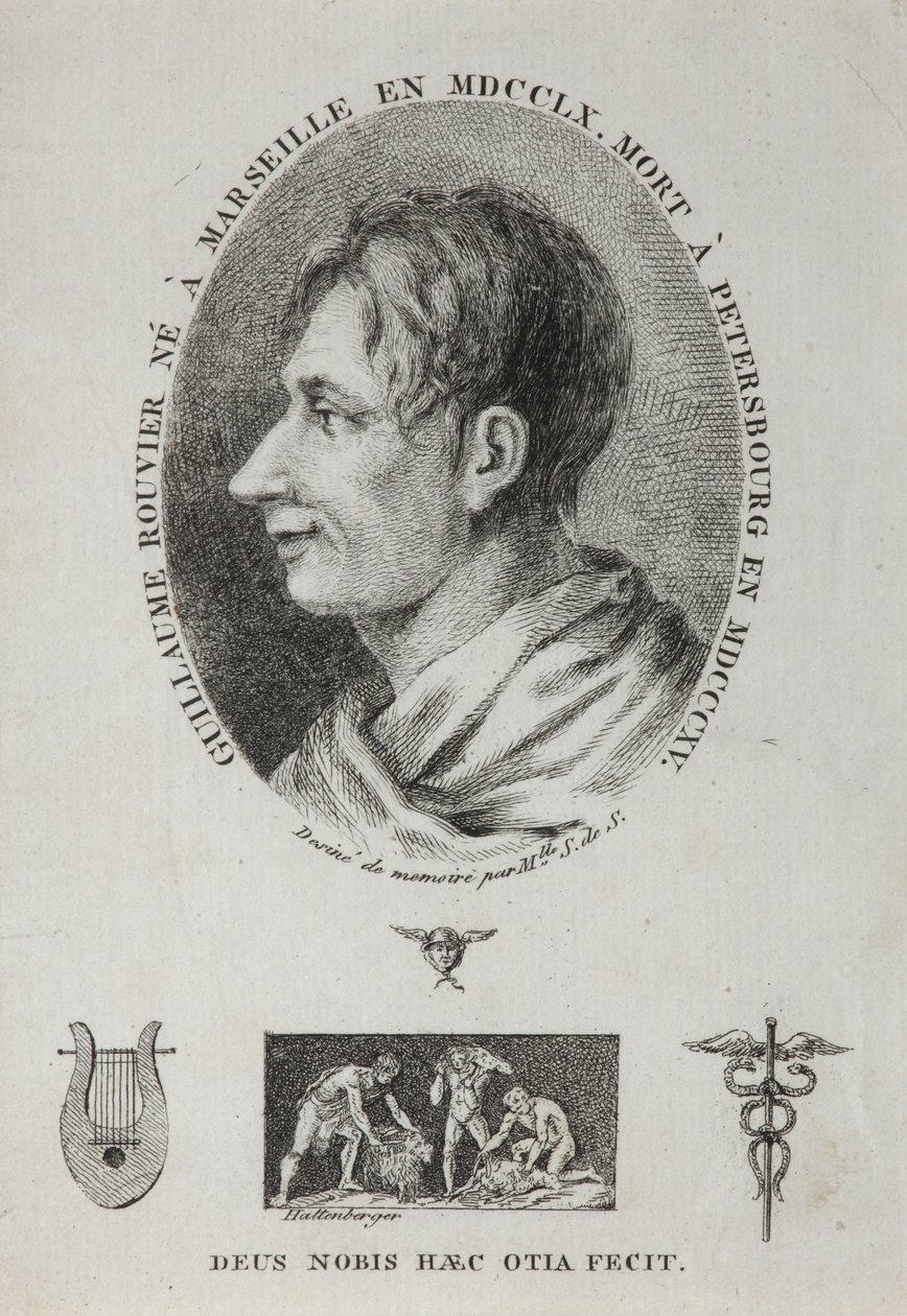 ギヨーム・ルーヴィエの肖像1760-1815、1815 作： ジャン・フランソワ・ザビエル・ハッテンバーガー