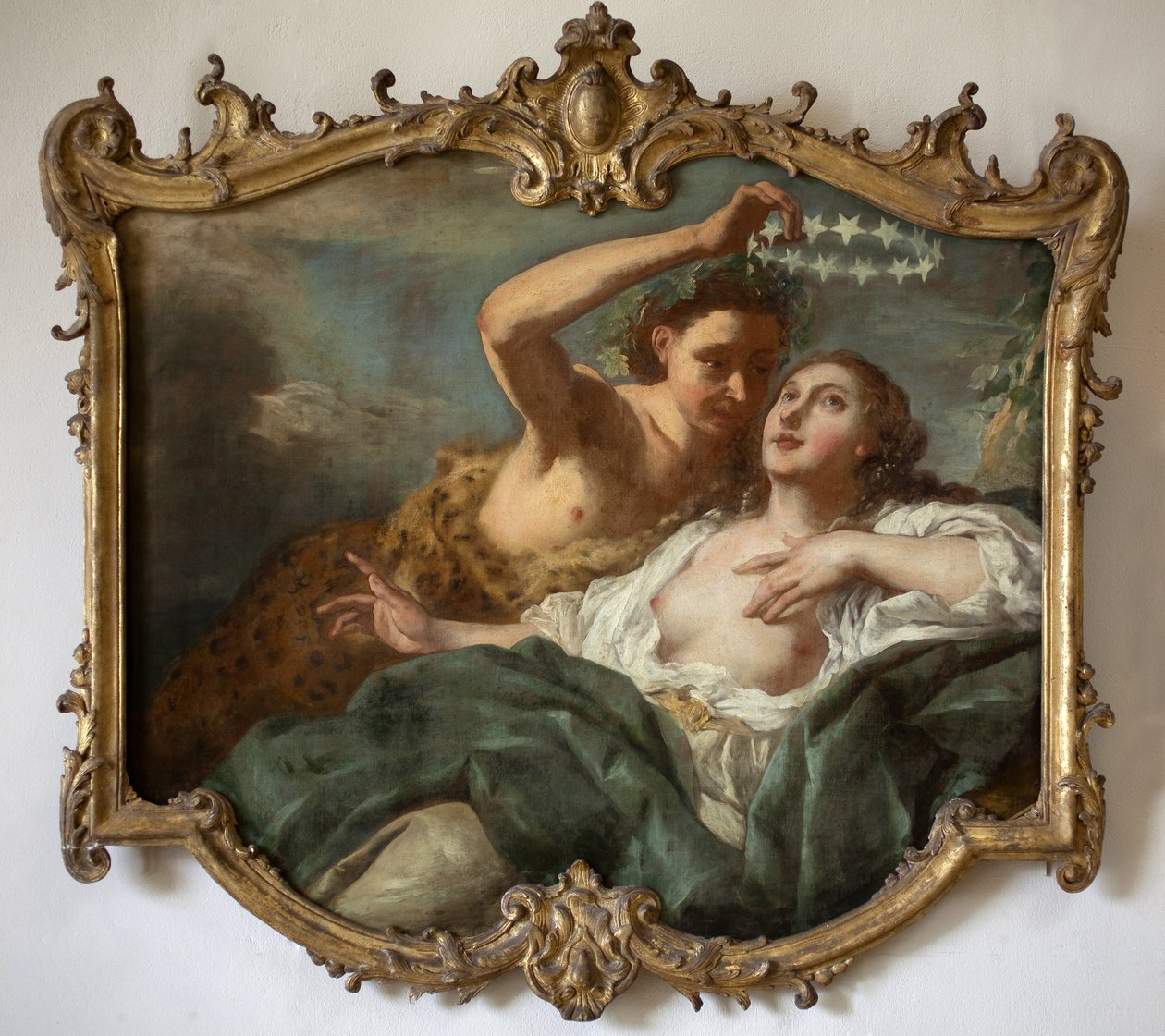 バッカスとアリアーヌ。ジャン・フランソワ・ド・トロイ（1679-1752）の作品。油彩・キャンバス 作： ジャン・フランソワ・ド・トロイ