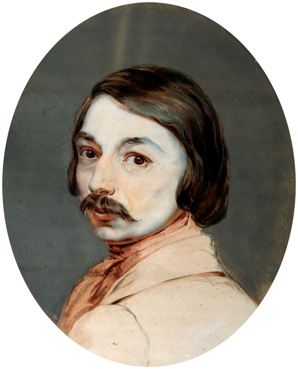 作者ニコライ・ゴーゴリの肖像画、1809～1852年、1830年代末。