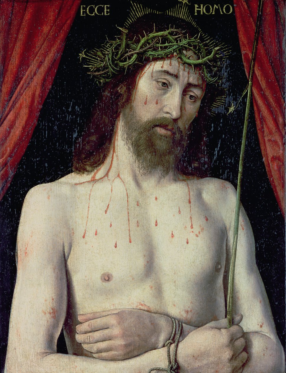 Ecce Homo、c.1494（木の上の油） 作： ジーン・ヘイ