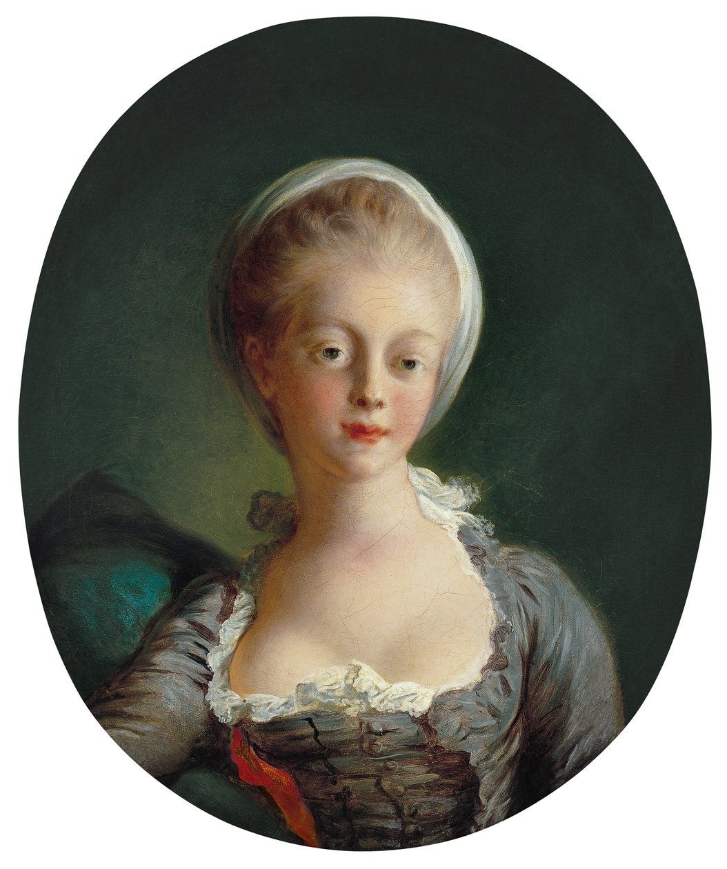 フラゴナール - 若い女性の肖像、1770-1772年頃 作： ジャン・ホノレ・フラゴナール