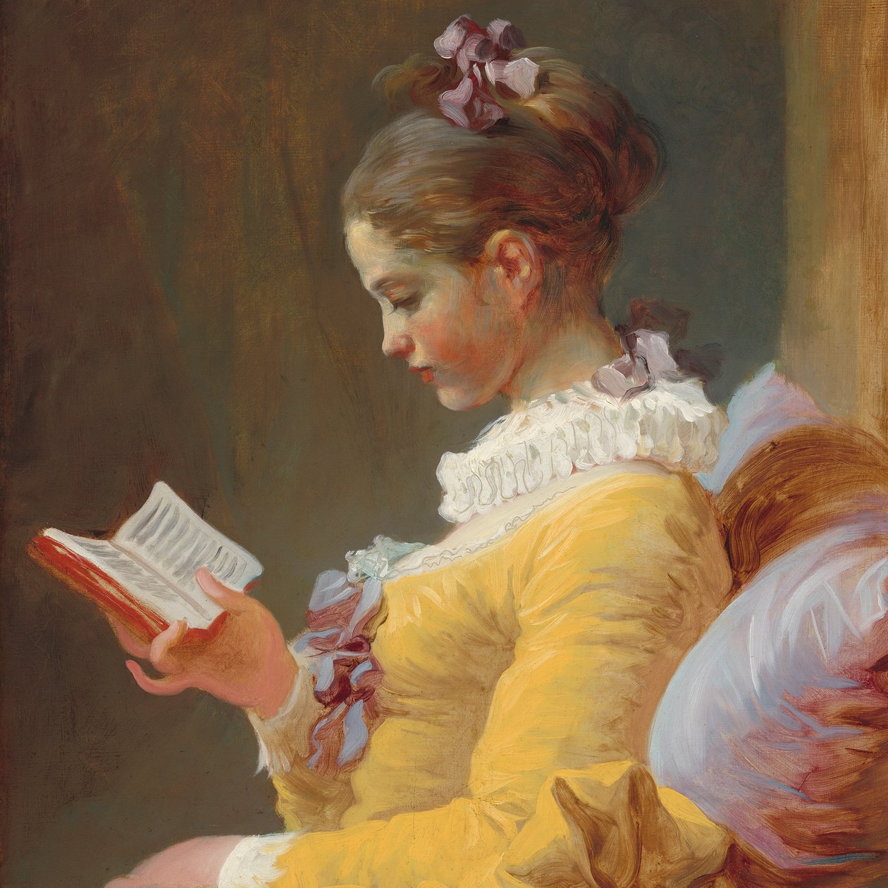 フランス語：Jeune Fille lisant 読む人 作： ジャン・ホノレ・フラゴナール