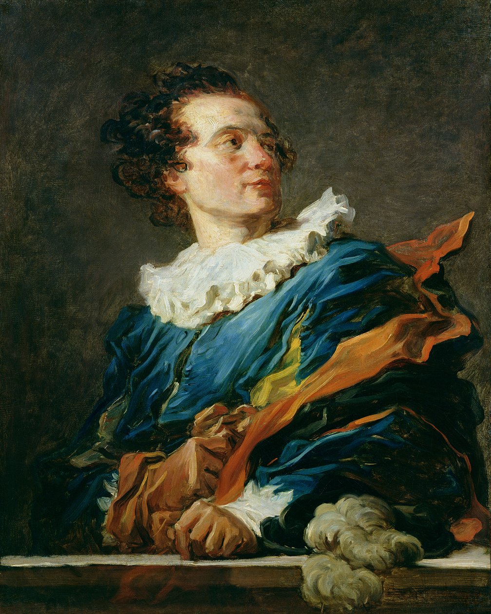 ファンタジーの図：サン＝ノン修道院長の肖像（1727-91）1769 作： ジャン・ホノレ・フラゴナール