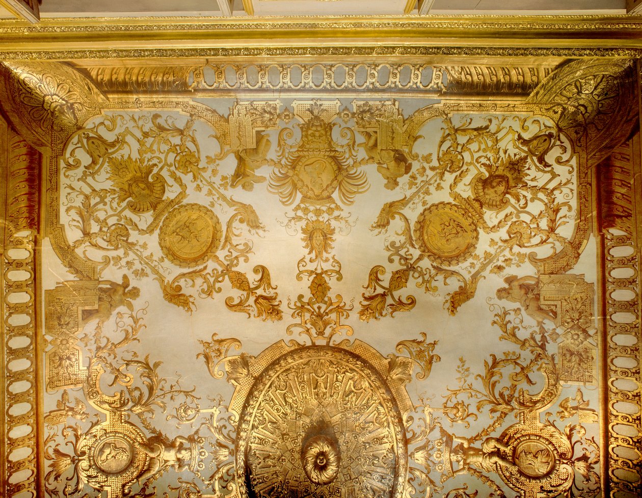 アンドレ・カモーはジャン・1世・ベラン（1640-1711）の後に、ホテル・ド・マイリーの寝室の皇室に向けて天井を言った。 作： ジャン・ベラン