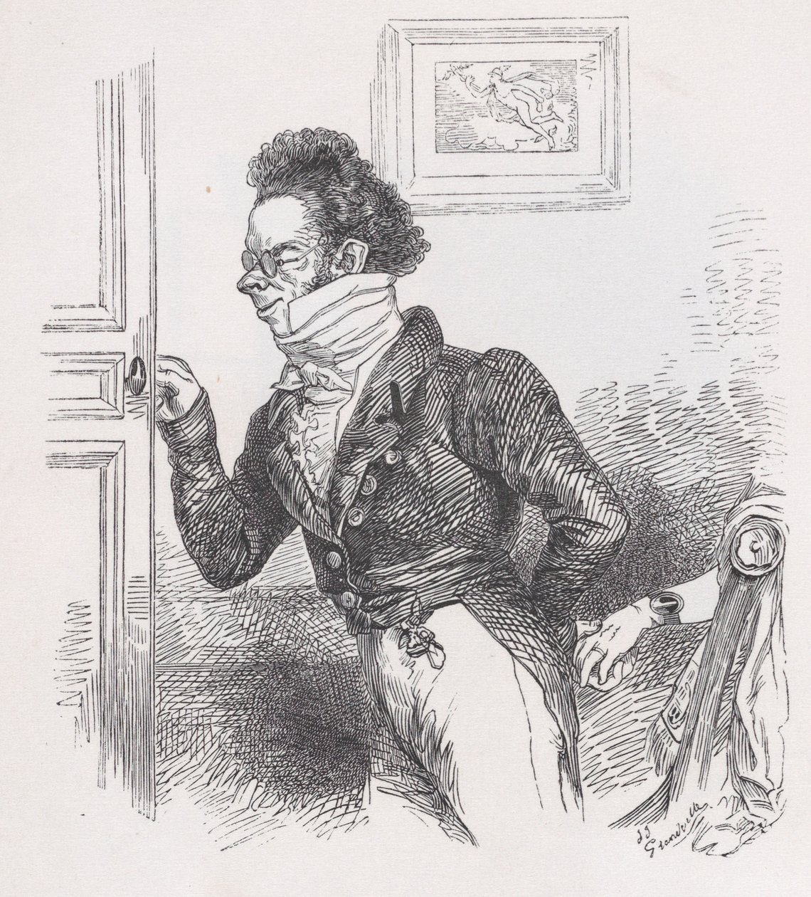 ロビン、ベランジェ全集の友人、1836年。 作： ジャン・イグナス・イシドール・ジェラール