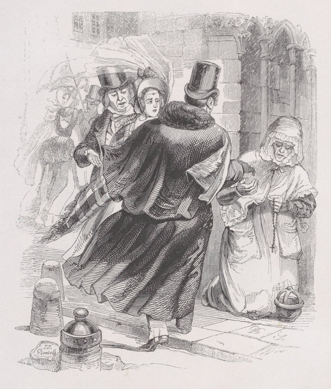 ベランジェ全集、1836年からの貧しい女性。 作： ジャン・イグナス・イシドール・ジェラール