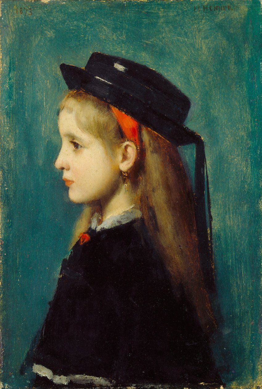 アルザスの少女、1873 年。