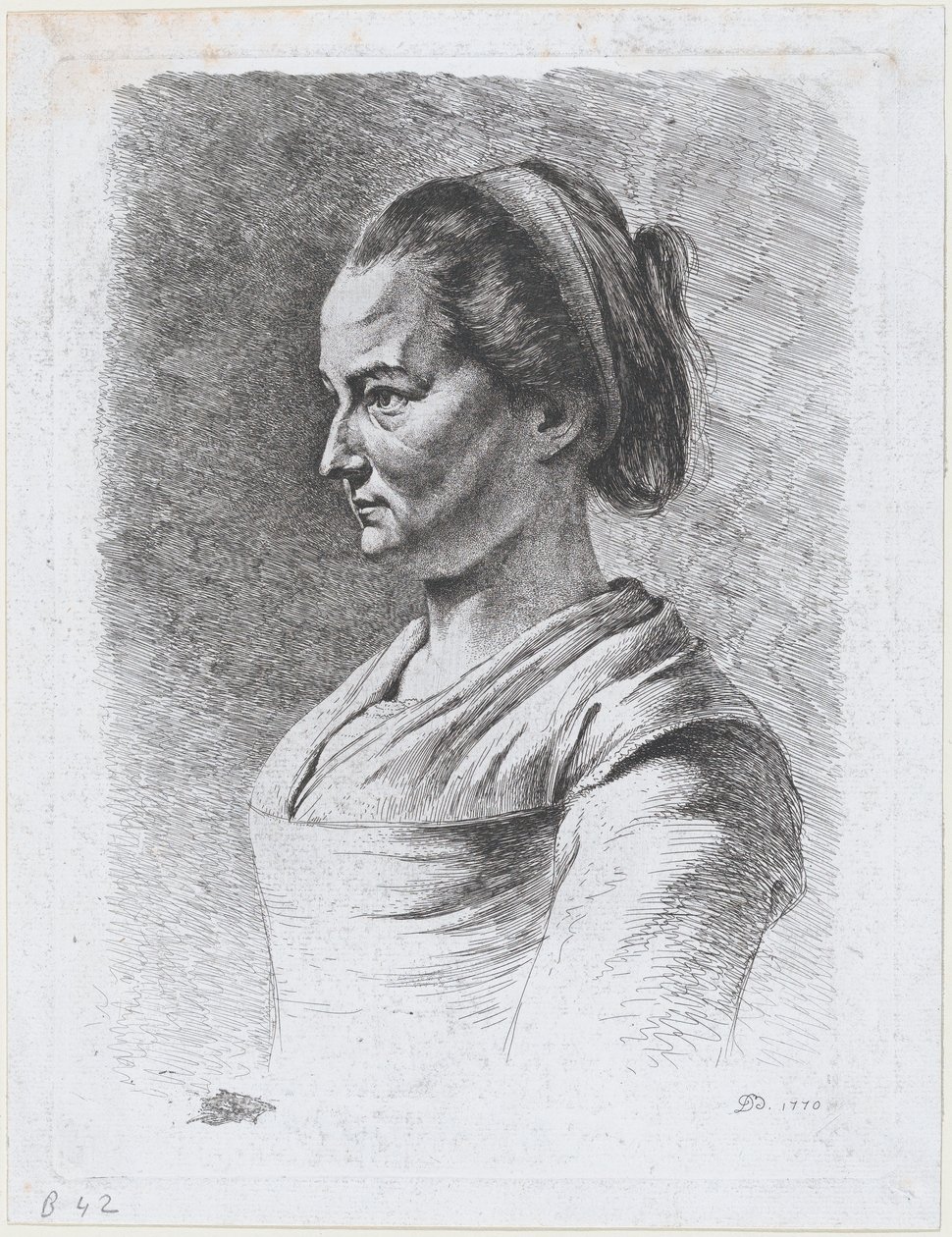 子供の看護師ジョセフィン、1770年。 作： ジャン・ジャック・ド・ボワシュー